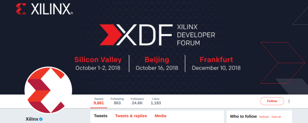 Xilinx Twitter Profile