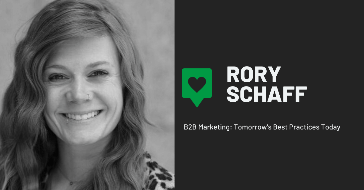 B2B Marketing Q&A: Rory Schaff on Organic vs. Paid Social, Live Video ...